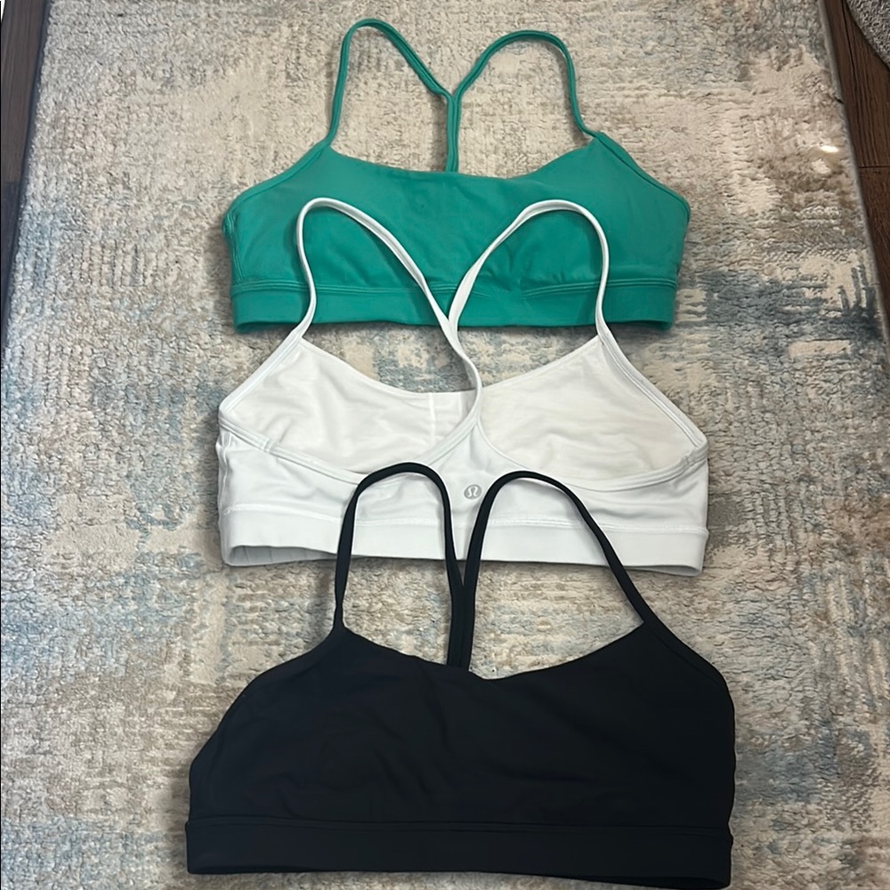 Lululemon Athletica Size 10 Set of 3 Flow Y Nulu Sport Bras